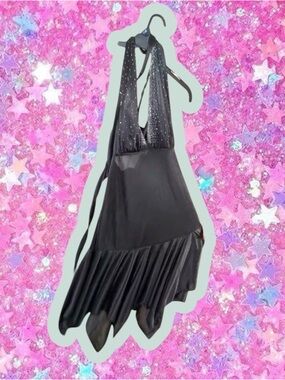 Vintage Y2K YS halter midi fairy handkerchief dress L 2000s cache prom scarf